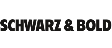Schwarz und Bold Agentur Logo